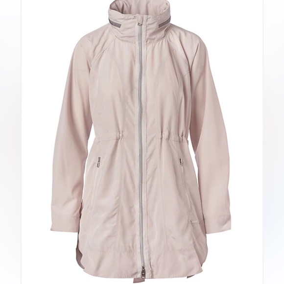 Athleta Drip Drip Anorak Beach Pink Rain jacket.  Size  medium - Picture 4 of 7